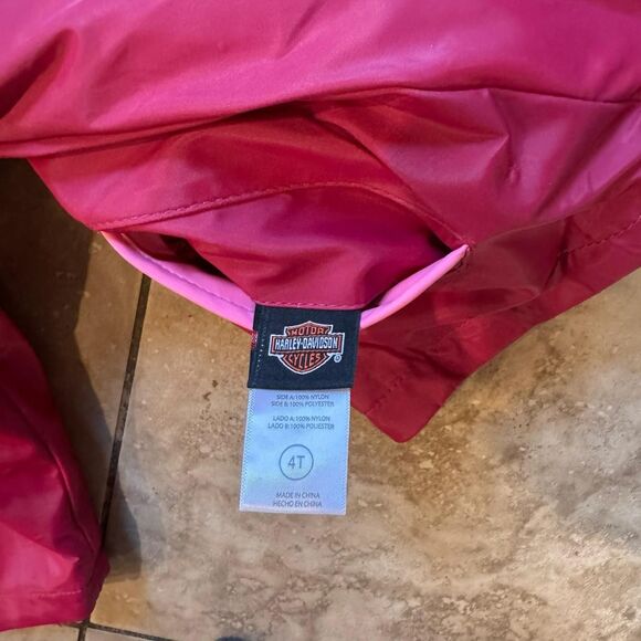 Harley-davidson kids Pink and Burgundy Jacket - Picture 8 of 8